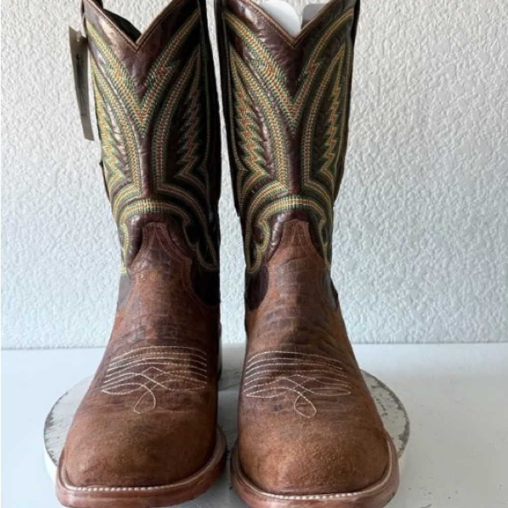 Johnny Ringo Brown and Green Men's Boots